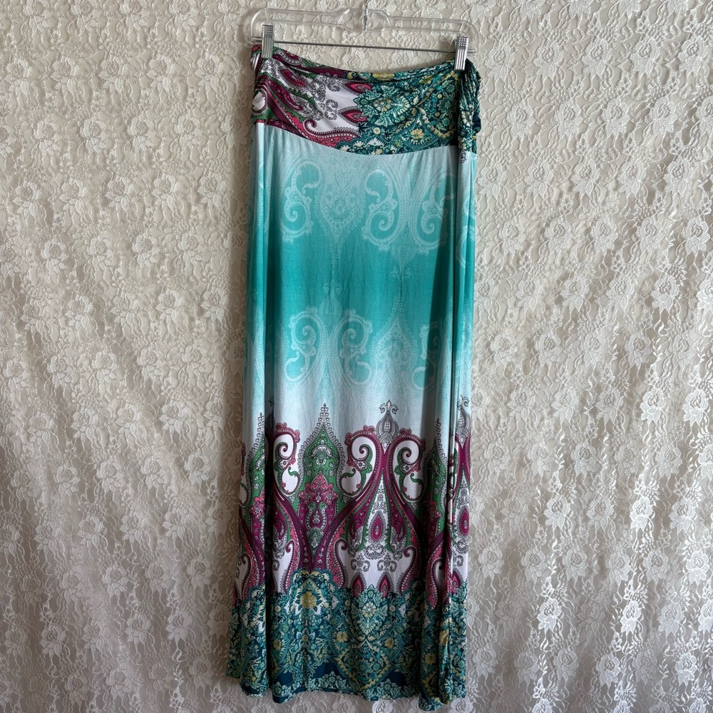 Elegant Multicolor Maxi Skirt/Tube Top Dress